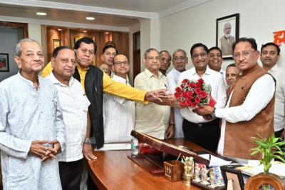 राज्यसभा सीट के लिए गौरीशंकर अग्रवाल को उम्मीदवार बनाने की मांग, अग्रवाल समाज ने मुख्यमंत्री साय से की मुलाकात