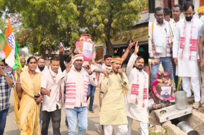 LPG किल्लत के विरोध में अनोखा प्रदर्शन, सिलेंडर की शवयात्रा निकालकर जताया विरोध