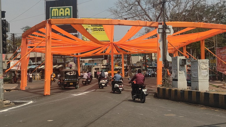 हिंदू नववर्ष पर भगवामय हुआ बिलासपुर: भव्य शोभायात्रा में 17 फीट ऊंचे श्रीराम, बनारस से हनुमान और जीवंत झांकियां आकर्षण का केंद्र