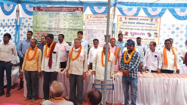 सेवा सहकारी समिति सनौद में ‘प्रधानमंत्री अन्नदाता आय संरक्षण अभियान’ के तहत दलहन-तिलहन खरीदी शुरू