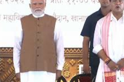 हिमंता दूसरी बार असम के CM:2 बीजेपी और 2 सहयोगी दलों से मंत्री बने, सभी ने असमिया में शपथ ली; मोदी-शाह मौजूद रहे