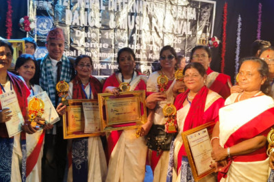 काठमांडू नेपाल में अरपा पैरी की धार एवं रवीन्द्रनाट्यम संगीत की गूँज....