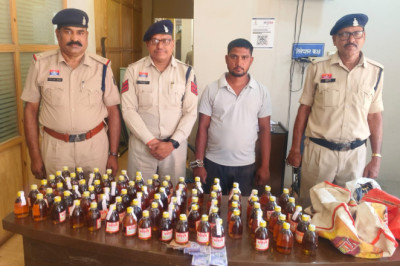87 पौवा अवैध देषी मसाला शराब के साथ 01 आरोपी गिरफ्तार...