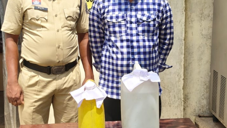 अवैध शराब पर शिकंजा: बोरी थाना पुलिस ने आरोपी को रंगे हाथ पकड़ा