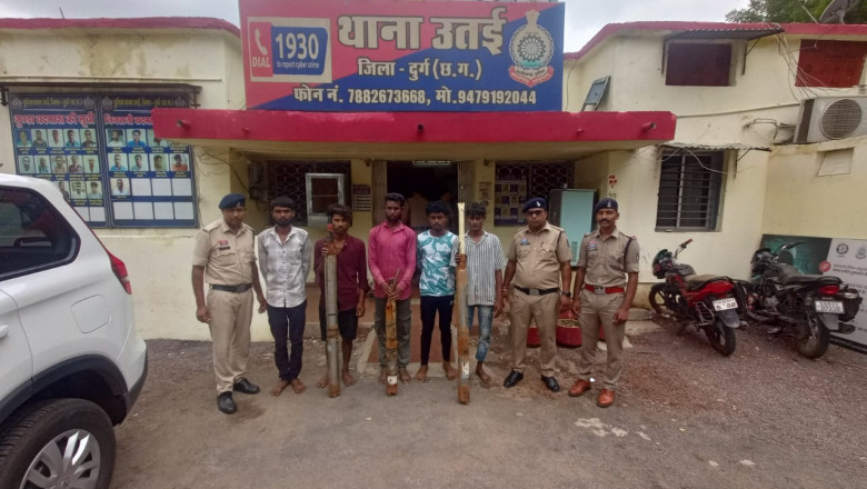 10 घंटे में उतई पुलिस की बड़ी सफलता, 3 चोरी की वारदातों का खुलासा, 5 चोर गिरफ्तार