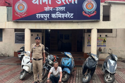 रायपुर में शातिर वाहन चोर गिरफ्तार: 5 चोरी की बाइक बरामद, 2 लाख रुपये का मशरूका जब्त