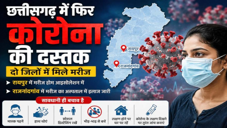छत्तीसगढ़ में फिर कोरोना की एंट्री, रायपुर और राजनांदगांव में मिले संक्रमित...