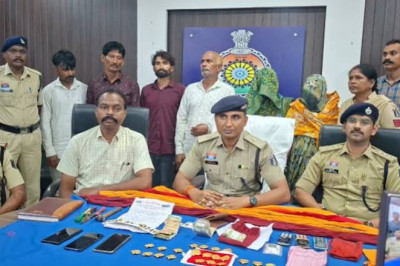 पाटन में नकली सोने की पत्तियों से 19.32 लाख की ठगी, अंतरराज्यीय गिरोह के 6 सदस्य गिरफ्तार